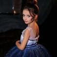 thumbnail image 3 of Girls Sleeveless Tutu Dress Layered Tulle Sparkly Wedding Party Gown 3-10Years, 3 of 7