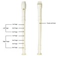 thumbnail image 3 of 12 Pack 8 Hole Soprano Recorders Descant Flute With Cleaning Rod German Style for Beginner Graduation or Back to School Gift (white), 3 of 5