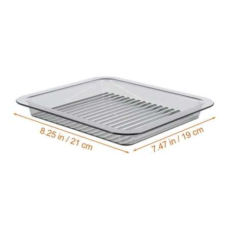

2 Pcs Food Trays Kitchen Storage Plate Vegetables Holder Restaurant Food Trays