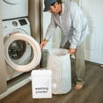 thumbnail image 4 of OULII Laundry Soap Container Washing Storage Container White Metal 1 Set, 4 of 8
