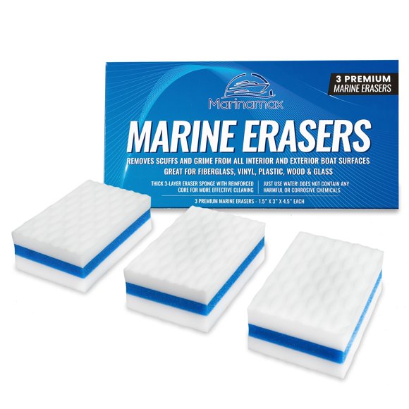 Limpiador de barcos Marine Eraser, paquete de 3 borradores Marinamax