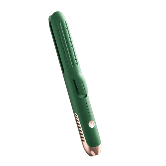 FACEGA Hair Straightener 2 in 1 Cold Air Straightening & Curling Wand 5-Speed Ionic Ceramic Airflow Styler Matcha Green