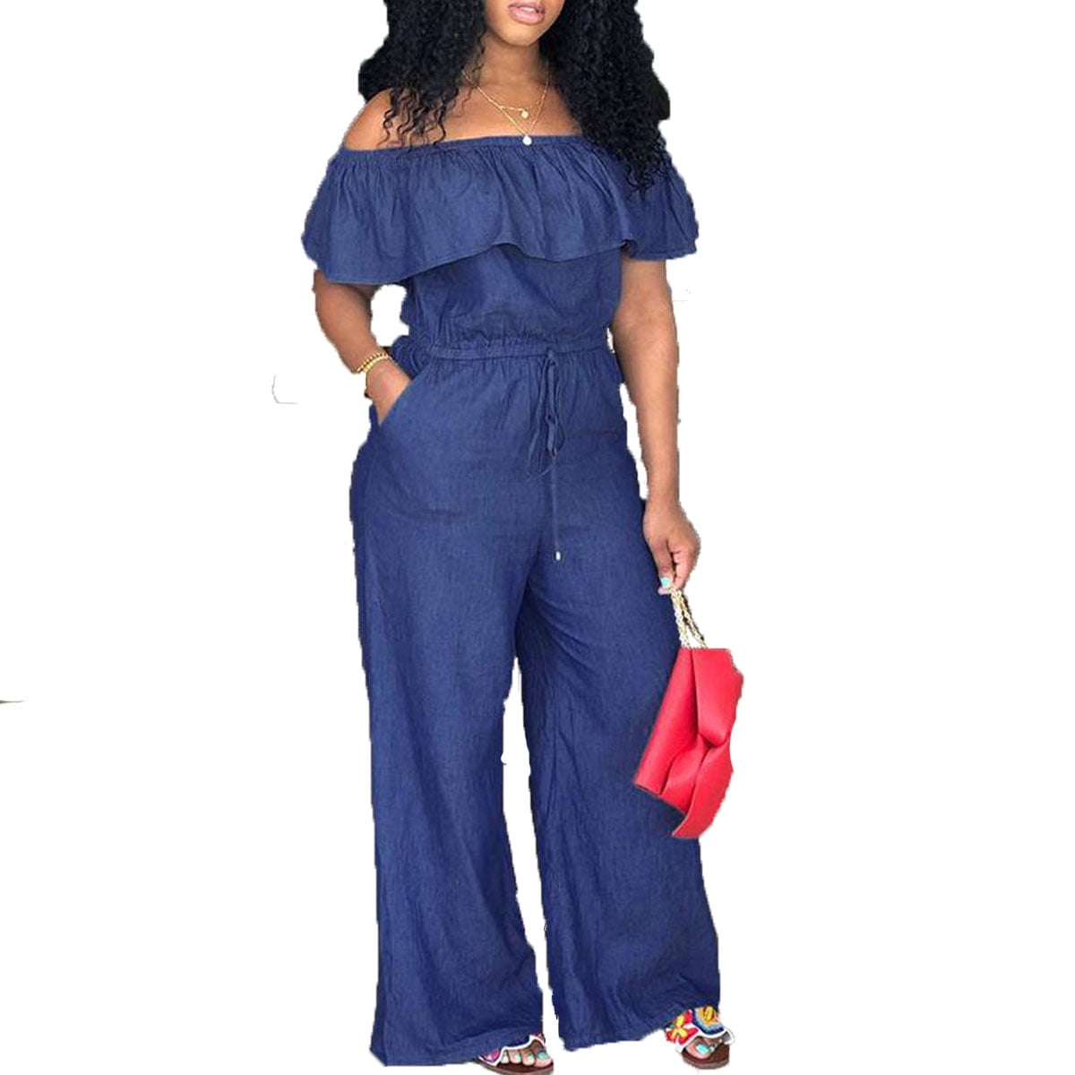 ruffle jumpsuit plus size
