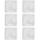 thumbnail image 1 of Soporte adhesivo para barra de cortina, soporte de barra en U de plástico, soporte de ducha, soporte de barra sólida para cortinas de gabinete (blanco), 1 of 5