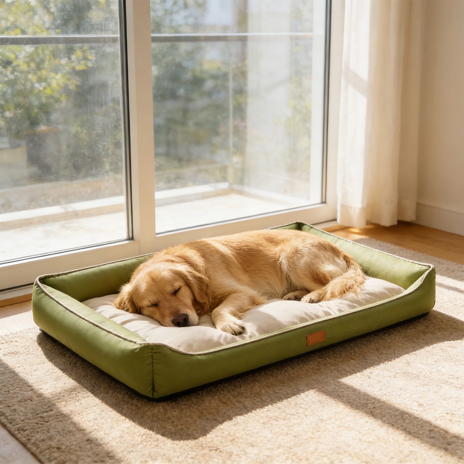 AuroraX Cooling Dog Bed Waterproof Pet Bed Non-Slip Portable Indoor Outdoor Summer Dog Bedding