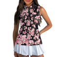 thumbnail image 3 of Whosucclay Cherry Blossom Pattern Womens Sleeveless Shirt for Ladies, Soft Air Permeable Anti Wrinkle Workout Tank Tops for Golf Tennis Athletic Indoor, 3 of 7