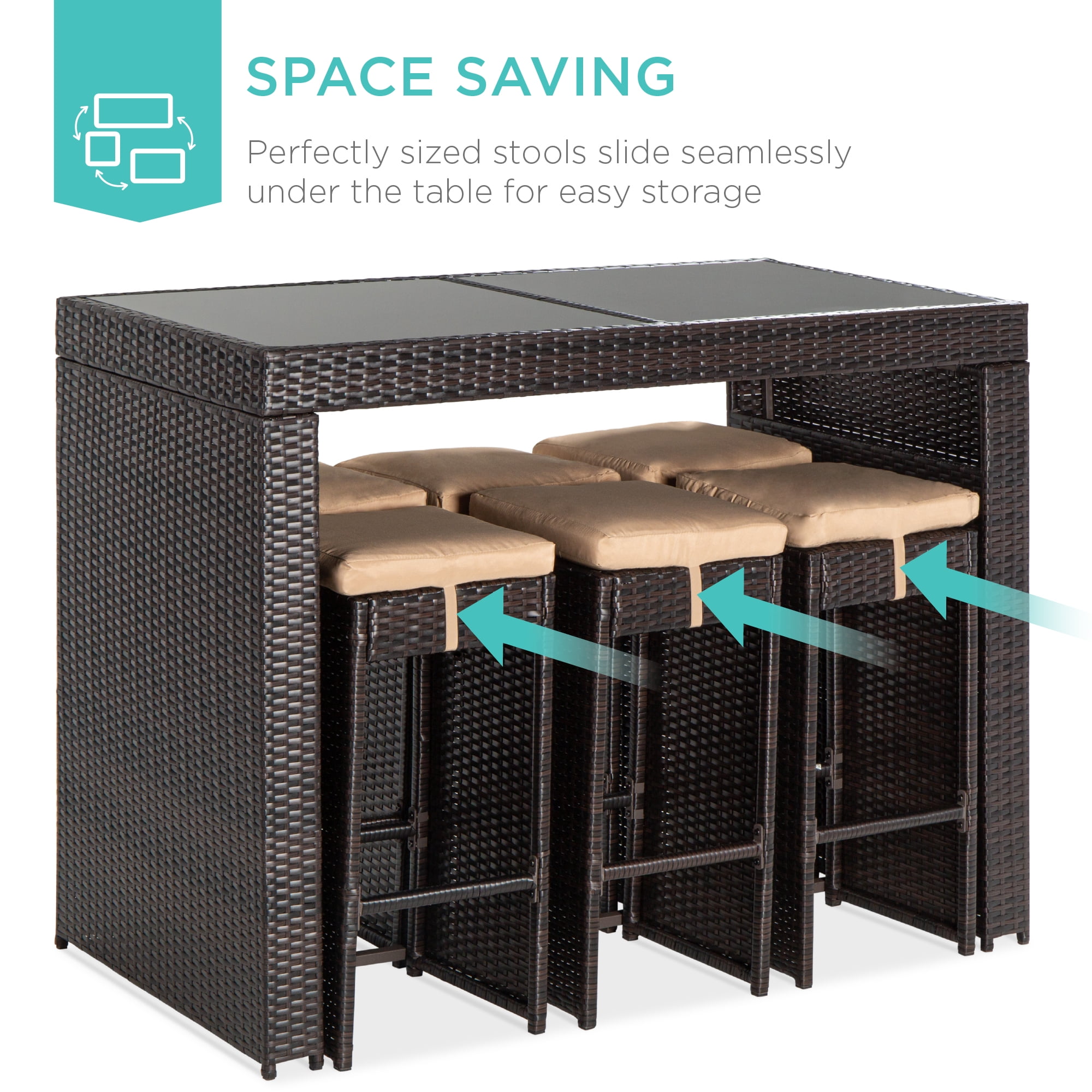 Best choice products 7 piece wicker new arrivals