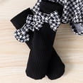 thumbnail image 6 of RMGVDSD Baby Girl Holiday Outfit Short Sleeve Plaid Skirt Romper Dress Headband Socks Set Classic-Fit Spring Summer Clothes 9-12 Months, 6 of 6