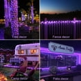 thumbnail image 2 of Guirnalda de luces solares JMEXSUSS 200 LED, 20 m, color morado, resistente al agua, 2 of 7