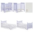 Dream On Me Piper 4in1 Convertible Mini Crib, Lavender Ice