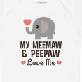 thumbnail image 4 of Inktastic Meemaw and Peepaw Love Me Grandchild Boys or Girls Baby Bodysuit, 4 of 5