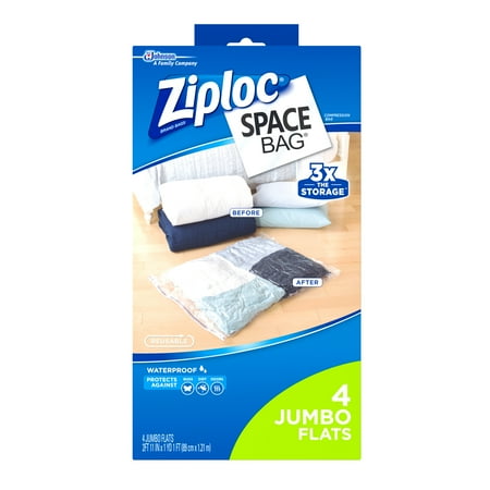 Ziploc Space Bag Vacuum Bag Jumbo 4 count