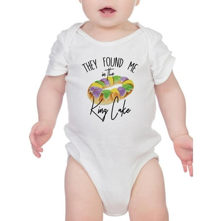 

They Found Me In The Cake Bodysuit Infant -Smartprints Designs 24 Months