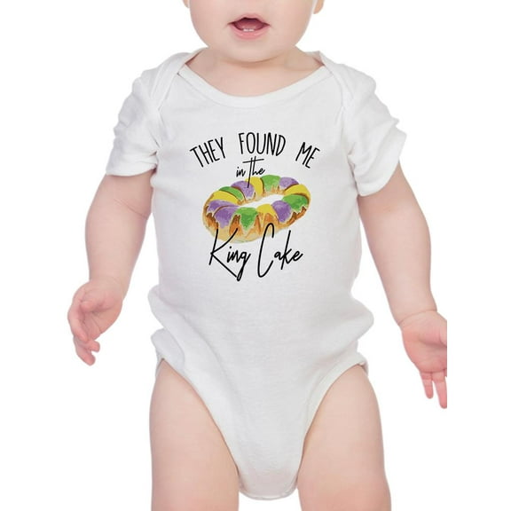 They Found Me In The Cake Bodysuit Infant -Smartprints Designs, 12 Months