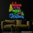 thumbnail image 3 of Glowneon Believe In The Magic Of Christmas Neon Sign, Christmas Quote LED Sign, Christmas Tree Neon, 3 of 5