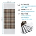 thumbnail image 2 of Brown Beige Plaid Checkered Pattern Hot Yoga Mat Towel Non Slip for Hot Yoga - Quick-Drying Yoga Mat Cover with 4 Corner Pockets with Travel Bag - Hot Yoga Towel Non Slip 70"x26", 2 of 6