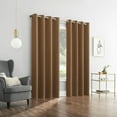 thumbnail image 5 of Sun Zero Nolan 1-Piece Energy Saving Blackout Grommet Curtain Panel, 54"X63", Sunbaked Brown, 5 of 8