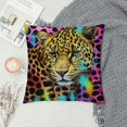 Spots Colorful Big Cats Wild Throw Pillow Throw Pillow Covers Cozy