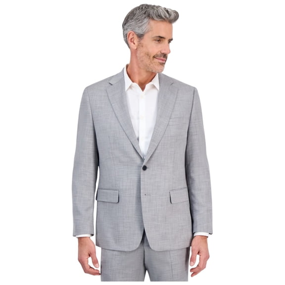 Tallia Mens Classic fit Suit Jacket Blazer 46 R Light Grey