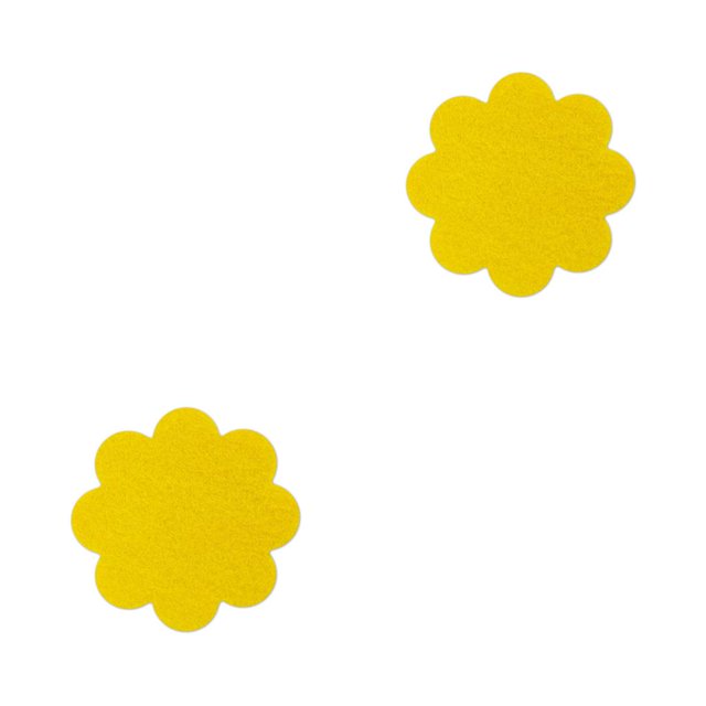 Ounissouiy Estera de plantación Almohadilla para macetas de plantas reutilizable multifuncional Almohadillas flexibles para macetas de flores Amarillo 2Conjunto