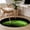 Green, variant on Round Area Rugs Collection 3 Ft, Light Green Fruit Non-Slip Residential Carpet, Modern Minimalist Decor Black Background Indoor Crawling Mats Doormat Runner Rugs Play Mat for Bedroom