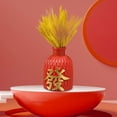 thumbnail image 4 of GROWTH TANK Vase à Fleurs Chinois Vase Décoratif Support de Pot de Fleurs Ornement Fleur en Résine Rouge, 4 of 8