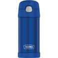 thumbnail image 1 of Thermos Bouteille Funtainer Isolée Sous Vide de 12 oz Avec Paille Bleu Marine, 1 of 2
