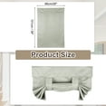 thumbnail image 2 of Uxcell Blackout Door Curtains French Side Door Window Curtain for Front Doors Tie Up Shade Stone Color 26" x 49" 1 Panel, 2 of 7