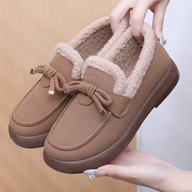 Styesk Bottes pour Femmes Bottes de Neige Épaisses et Chaudes pour Femmes Chaussures Antidérapantes Bottes Chaudes Polyvalentes Bottes de Travail pour Femmes