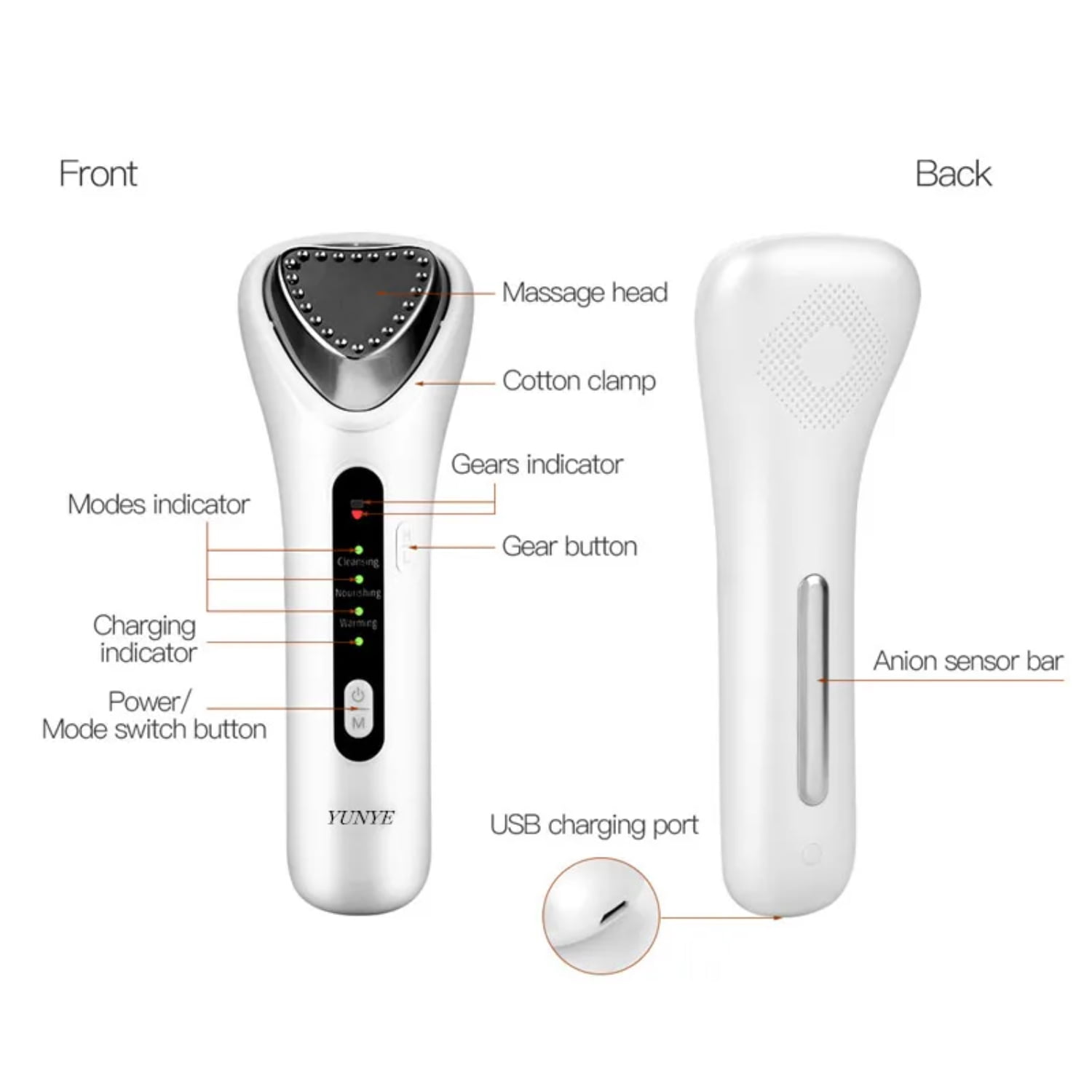XOCHNGH Use Ultrasound Skin Rejuvenation Device Beauty Care Equipment Facial Care Instrument