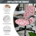 thumbnail image 5 of Xoenoiee Heart Donut Print Office Chair Cover Thickened Jacquard Stretch Computer Chair Cover Valentine's Day Decor Gaming Chair Cover Protective, Dustproof Pet Scratch Resistant Desk Chair Cover, L, 5 of 6