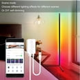thumbnail image 4 of Mistaha Dreamlike Multicolor Floor Atmosphere Lamp Living Room Bedroom Atmosphere Light RGB Corner Floor Lamp, 4 of 8