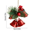 thumbnail image 3 of Fwttom Christmas Bells - Hanging Bells Ornaments Holiday Christmas Bells for Decorations Indoor Outdoor Xmas Tree Wreath Garland, 3 of 7