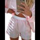 thumbnail image 3 of Pantalones Cortos Tipo Bóxer para Mujer, de Algodón, Informales, para Verano, para Estar en Casa, para Dormir, de Cuadros , Estilo Y2K Rosa S, 3 of 9