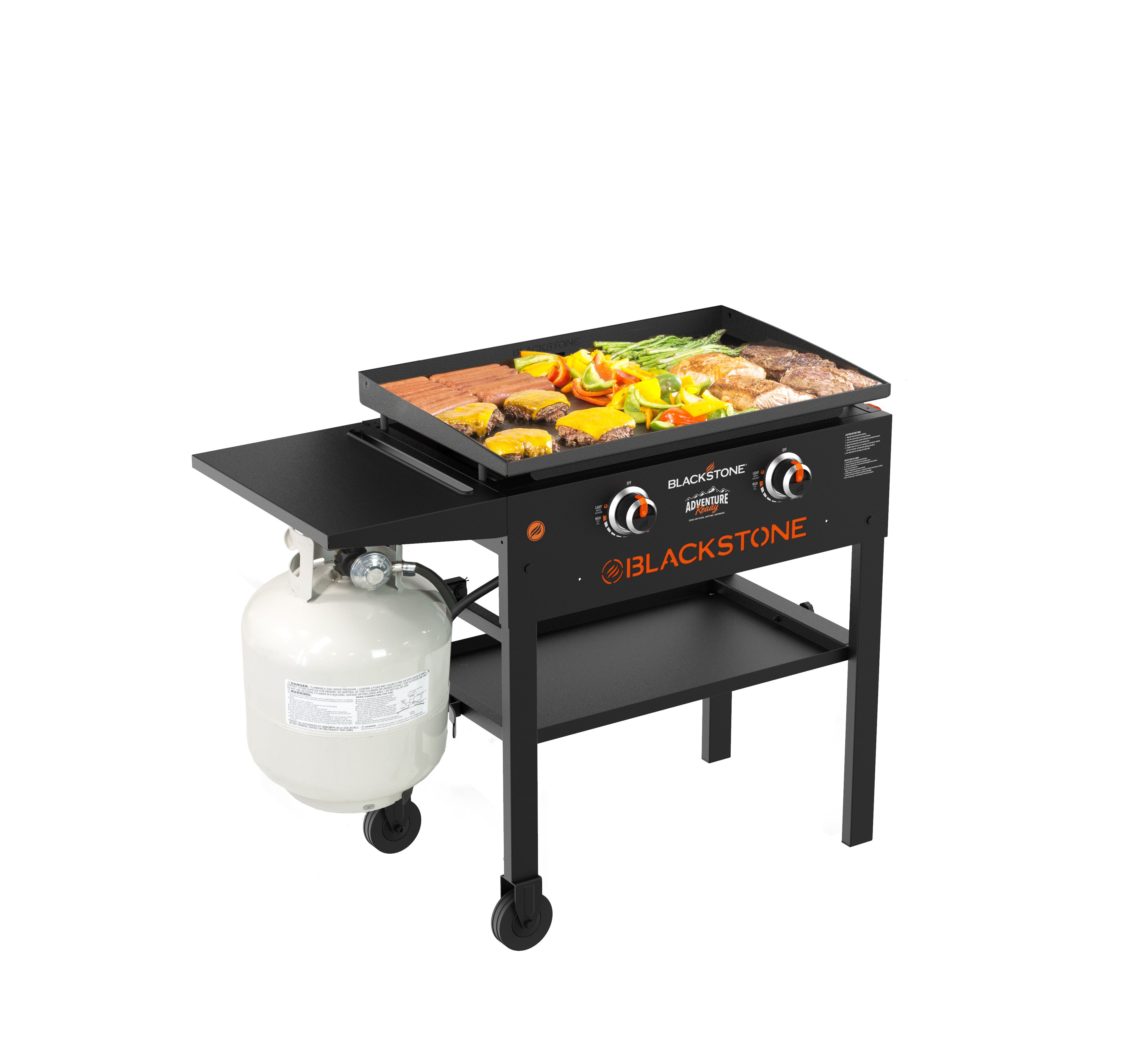 Propane Fueled Restaurant Grade Blackstone 28 inch Outdoor Flat Top Gas Grill Griddle Station Limited Edition 2-Burner Professional Quality 