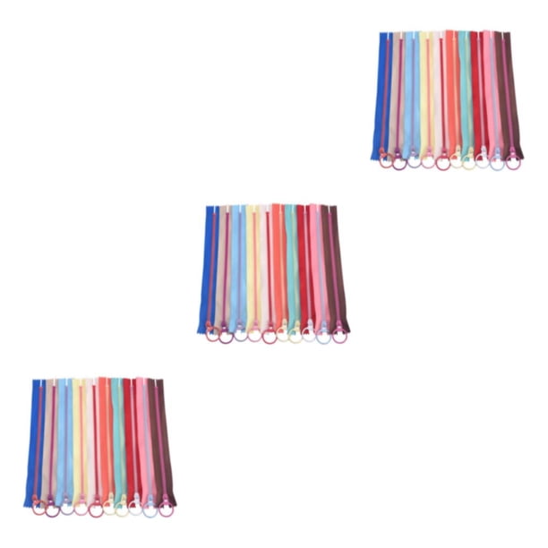 Sonducket Cremalleras de resina con cabezal de tracción de metal, accesorio duradero y práctico para prendas esenciales, 30cm, 20 piezas Type1 NO1