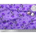thumbnail image 3 of Soimoi polyester Crepe Fabric Leaves & Floral Artistic Printed Fabric 1 Yard 52 Inch Wide, 3 of 4