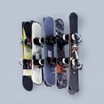 thumbnail image 2 of SafeRacks Wall Mounted Ski/Snowboard Rack - Includes 5 Storage Hooks - 500lb Max Capacity, 2 of 5