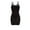 Black, variant on IROINNID Women's Sheath Dress Sleeveless Tank Dresses Summer Tight Stretch Dress Solid Color Elastic Waist Dress