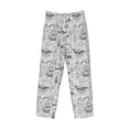 thumbnail image 6 of Uemuo Vintage Sailboats Pattern Men's Wide Leg Palazzo Lounge Pants with Pockets Light Weight Loose Comfy Casual Pajama Pants-Medium, 6 of 9