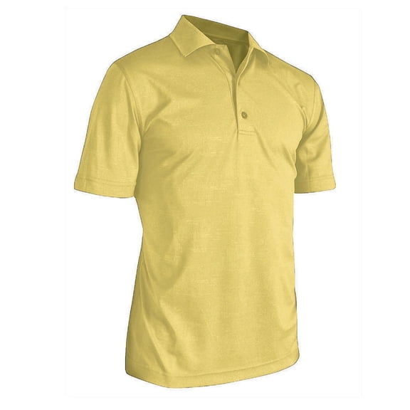 Monterey Club Men's Noise Emboss Flat Knit Collar Pique Golf Polo Shirt #1278