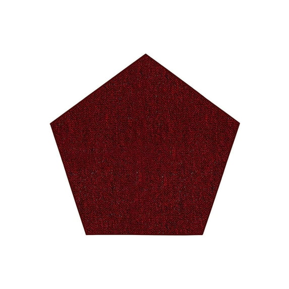 Saturn Collection Kids Favorite Indoor Outdoor Area Rug Red - 4' Pentagon