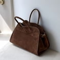 thumbnail image 6 of HuiXinOu Tote Bag for Women, 15x10x9in Faux Suede Top-Handle Handbag Large Capacity Work Travel Beach Bag, Stylish Shoulder Bag, 6 of 6