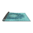 thumbnail image 2 of Ahgly Company Indoor Rectangle Medallion Light Blue Traditional Area Rugs, 7' x 9', 2 of 4