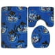 thumbnail image 1 of ABPHQTO Pecera y gato Juego de alfombras de baño de 3 piezas Alfombra de baño Alfombra de contorno y tapa de inodoro, 1 of 2