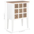 thumbnail image 4 of vidaXL Buffet Blanc 54x30x80 cm Bois Massif, 4 of 5