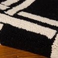 thumbnail image 4 of Nourison Linear Black/White Area Rug LIN04 7'6" x 9'6", 4 of 11