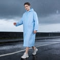 thumbnail image 2 of Rain Ponchos for Adults, Reusable Waterproof Lightweight Raincoat Hooded Jacket for Men & Women, Emergency Outdoor Rain Gear, 2 of 8