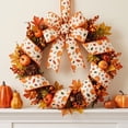 thumbnail image 2 of Fall Ribbon with Wired Edges, Pumpkin Harvest Print for Bows, Wreaths and Gifts, 2 of 6