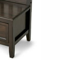 thumbnail image 4 of Simpli Home Burlington SOLID WOOD 42 inch Wide Transitional Entryway Storage Bench with Drawers in Mahogany Brown, 4 of 12